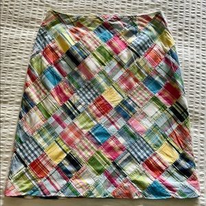 Brooks Brothers gingham skirt